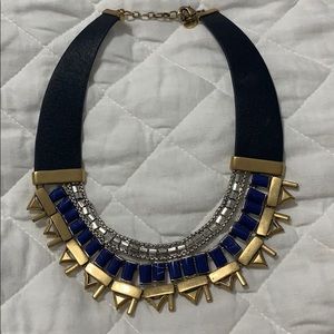 Stella & dot Natalie leather stone necklace